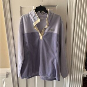 Columbia  Lavender Zip-Up Sweater
